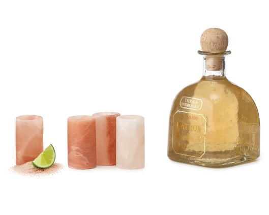 Apparently, Himalayan salt cookware is huge right now.  These tequila glasses make a great gift for the sophisticated tequila aficionado in your life.  If kept dry in between parties, they last a very long time and the mineral salt is naturally antiseptic.  